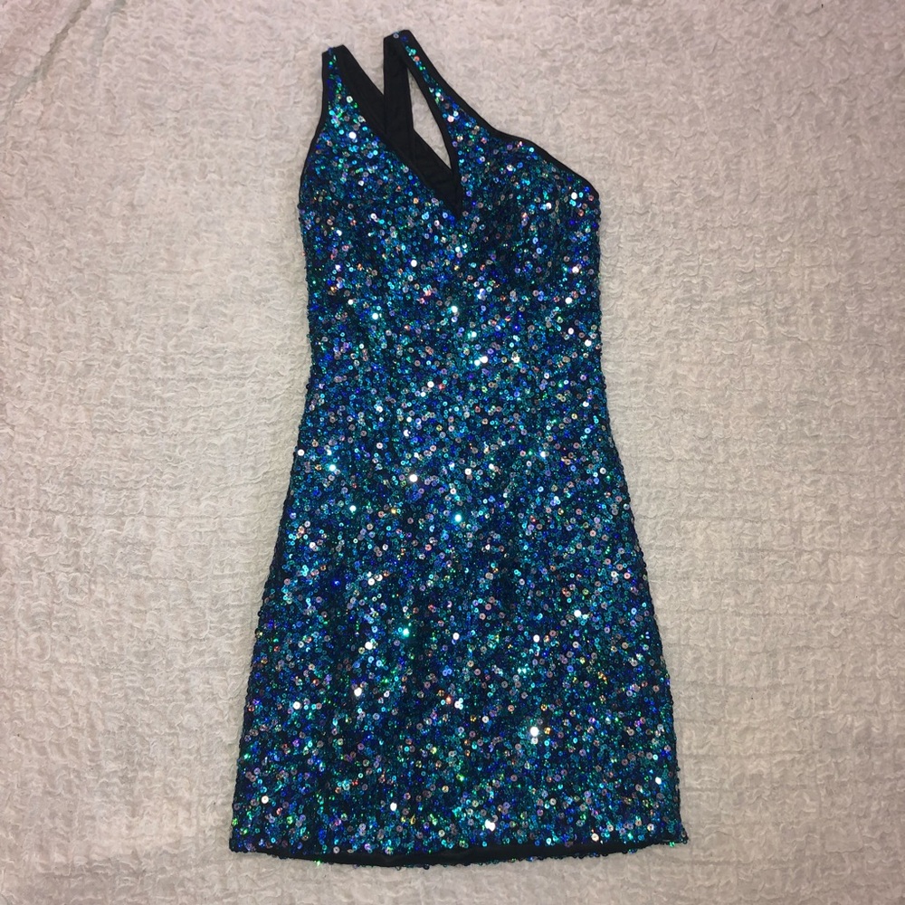 One Shoulder Shawn Yearick Cocktail Dress